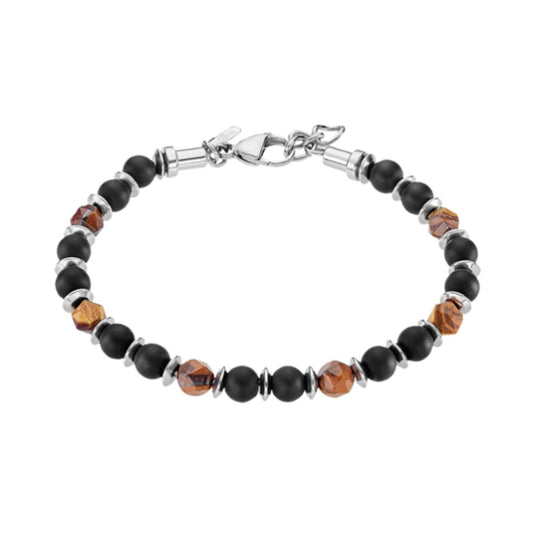 Zwarte Lotus armband voor dames met elegante details en een tijdloos ontwerp.