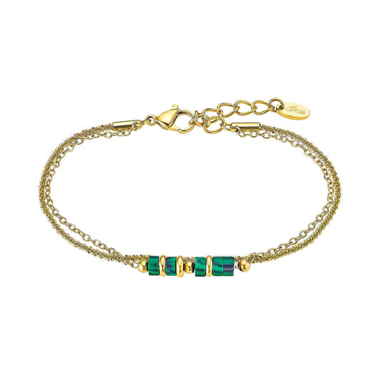 Elegante gouden Lotus armband voor dames met kleurrijke details en luxe uitstraling.