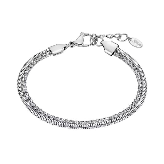 Zilverkleurige Lotus armband voor dames met elegante, tijdloze uitstraling.