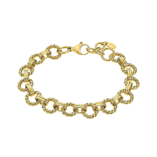 Gouden Lotus armband voor dames met een elegant en tijdloos ontwerp.