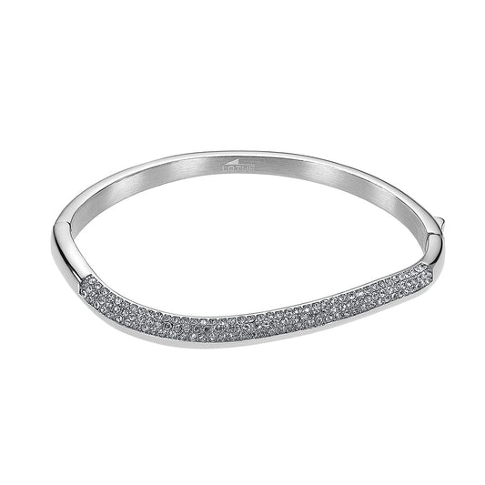 Zilverkleurige Lotus armband voor dames met een elegant ontwerp en sprankelende details.