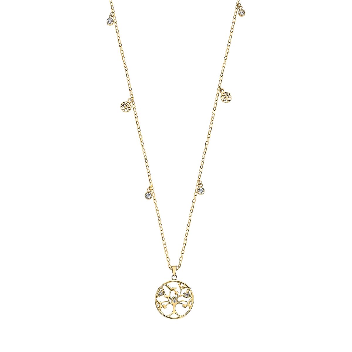 Gouden Lotus ketting voor dames met elegant ontwerp en hangende details.