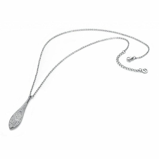 Viceroy ketting met elegante druppelvorm en sprankelende details in zilver.