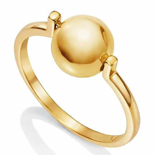 Gouden Viceroy ring voor dames met elegante bolvormige detail.