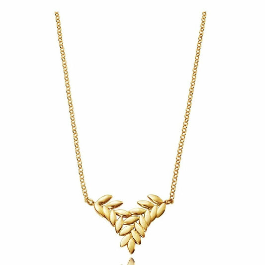 Gouden Viceroy ketting voor dames met een elegant bladerenontwerp.