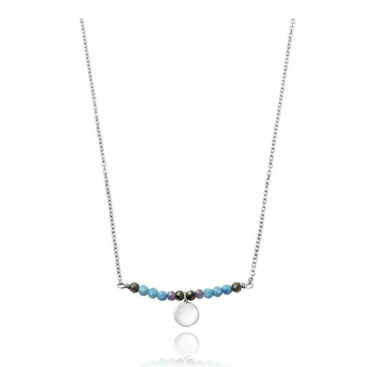 Viceroy ketting met elegante edelstenen in blauw en grijs, perfect voor elke gelegenheid.