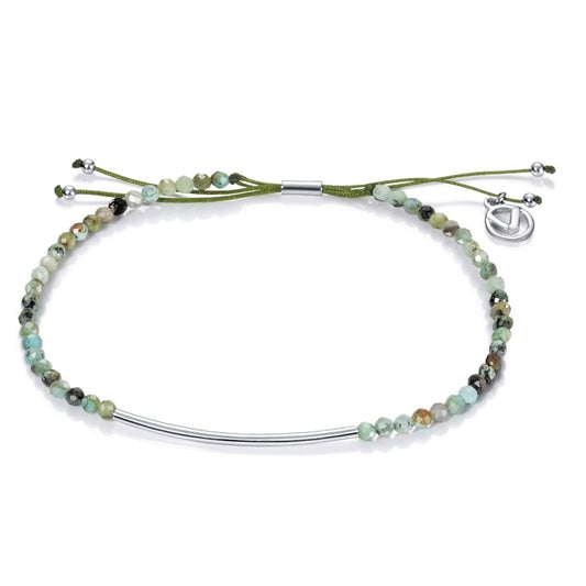 Viceroy armband voor dames met groene en multikleurige kralen en een zilveren buisje.