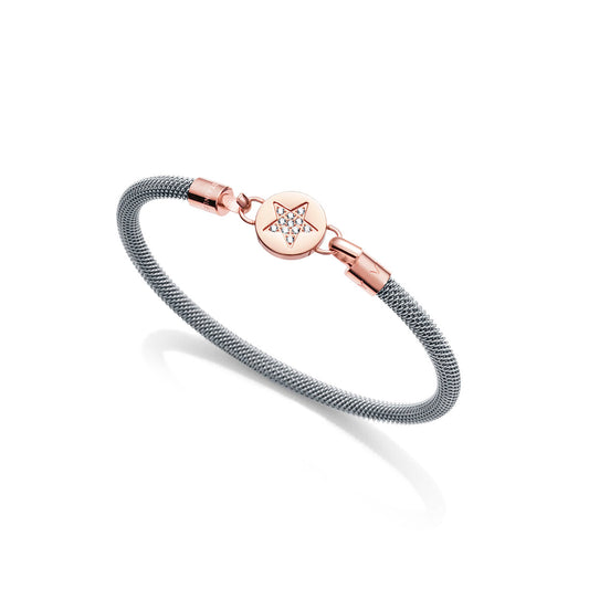 Viceroy dames armband in zilverkleur met elegant ontwerp en glinsterende sluiting.
