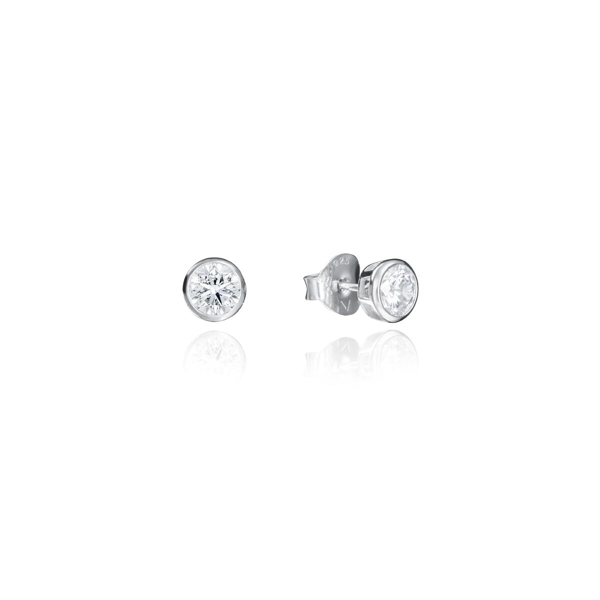 Elegante Viceroy oorbellen voor dames van sterling zilver 925 met sprankelende stenen.