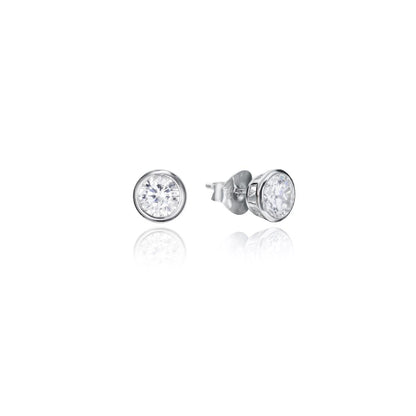 Viceroy oorbellen dames van sterling zilver 925 met elegante, ronde zirconia steentjes.