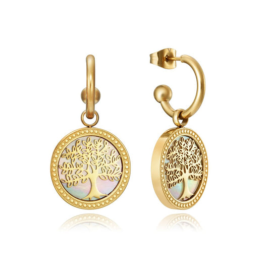 Viceroy oorbellen in zilver met elegante boomdesign, perfect voor elke gelegenheid.