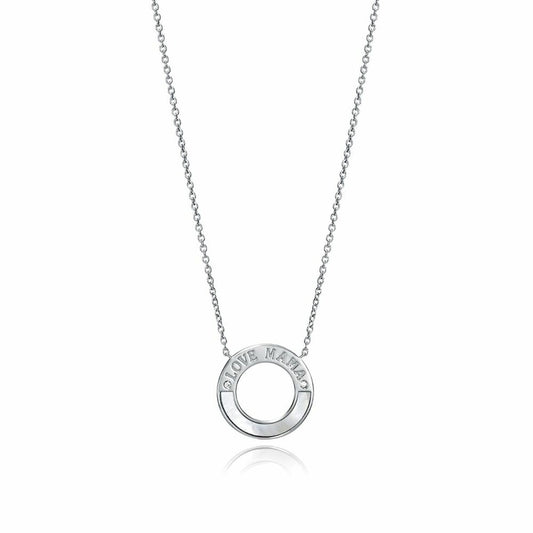 Viceroy damesketting van sterling zilver met elegante cirkelvormige hanger.