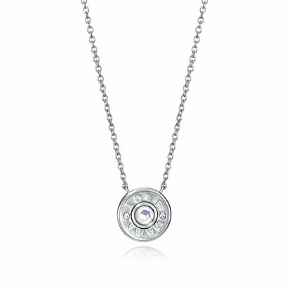 Viceroy damesketting van sterling zilver met elegante afwerking en een ronde hanger.