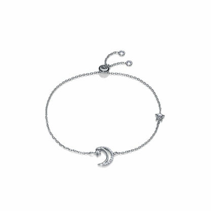Viceroy armband voor dames in zilver 925 met een maan- en stervormig ontwerp.