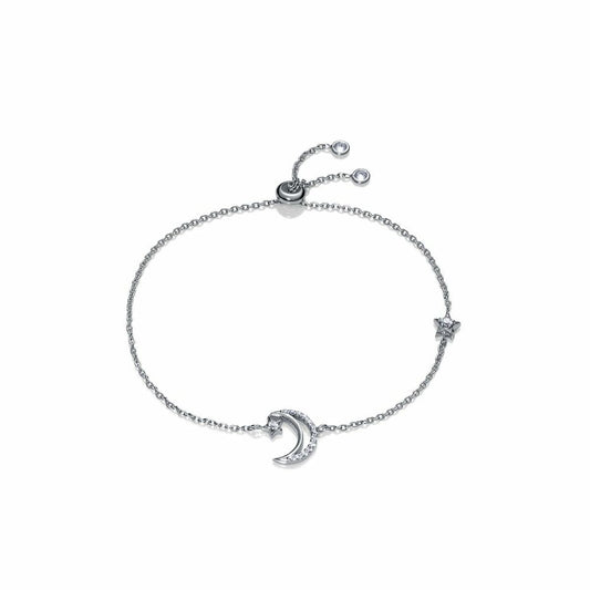 Viceroy armband voor dames in zilver 925 met een maan- en stervormig ontwerp.