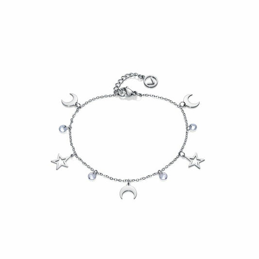 Viceroy damesarmband met sterren en maanontwerpen in zilverkleurig metaal.