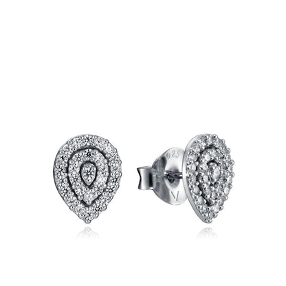 Elegante Viceroy oorbellen van sterling zilver met sprankelende details.