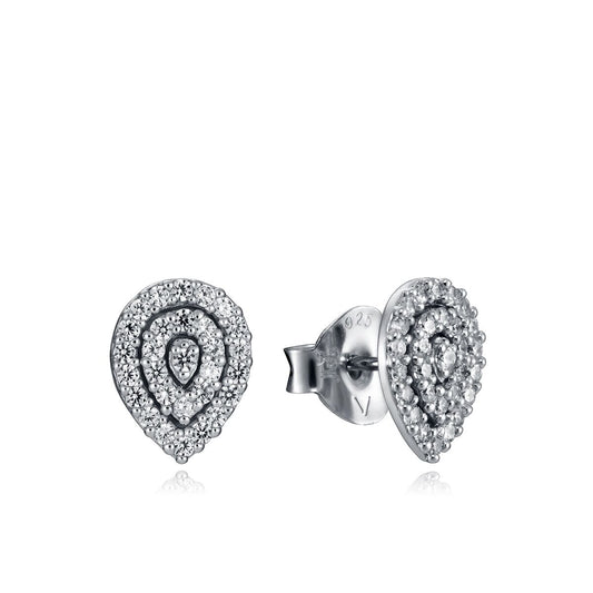 Elegante Viceroy oorbellen van sterling zilver met sprankelende details.