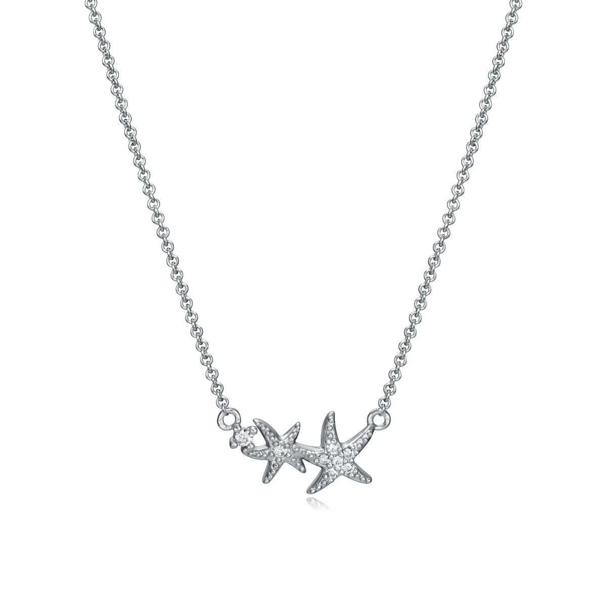 Viceroy ketting voor dames van 925 sterling zilver met elegante sterrenmotieven.