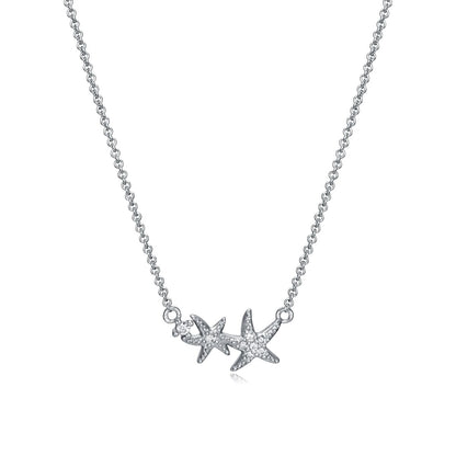 Viceroy ketting voor dames van 925 sterling zilver met elegante sterrenmotieven.