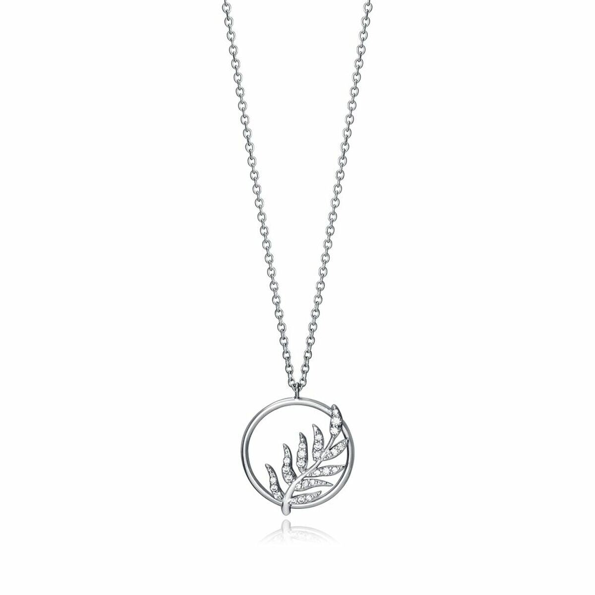 Viceroy ketting voor dames van sterling zilver 925 met een elegant bladerenontwerp.