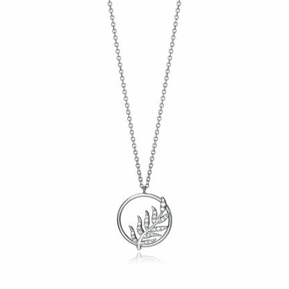 Viceroy ketting voor dames van sterling zilver 925 met een elegant bladerenontwerp.