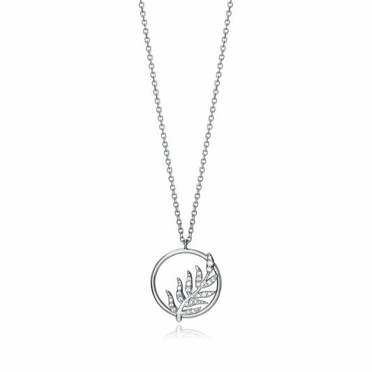 Viceroy ketting voor dames van sterling zilver 925 met een elegant bladerenontwerp.
