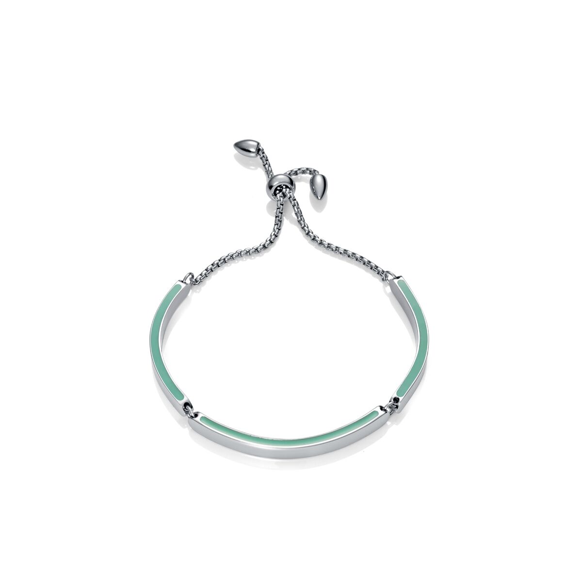 Viceroy armband voor dames met elegante afwerking in mintgroen en zilver.