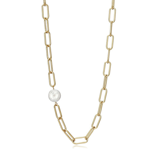 Viceroy ketting voor dames in elegant gouden ontwerp met een parel detail.
