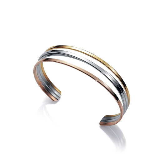 Viceroy dames armband in modern ontwerp met stalen en gouden accenten.