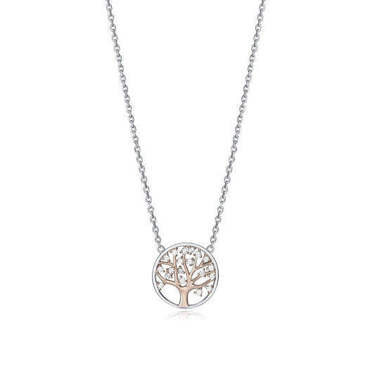 Viceroy damesketting in sterling zilver met een elegant boompje als hanger.