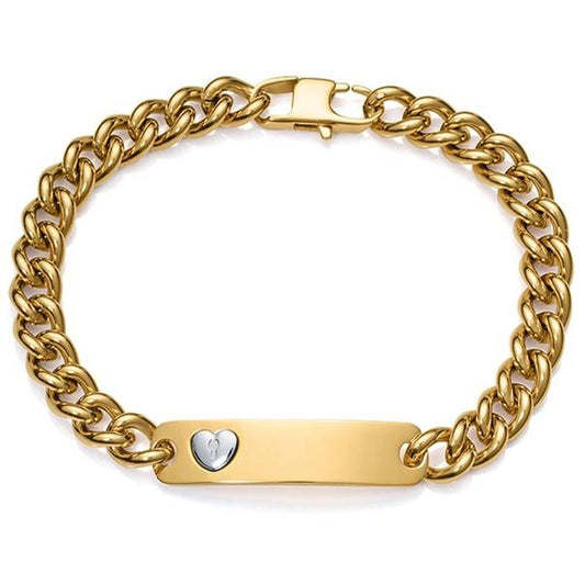 Viceroy dames armband van roestvrij staal met elegant design en hartvormige detail.