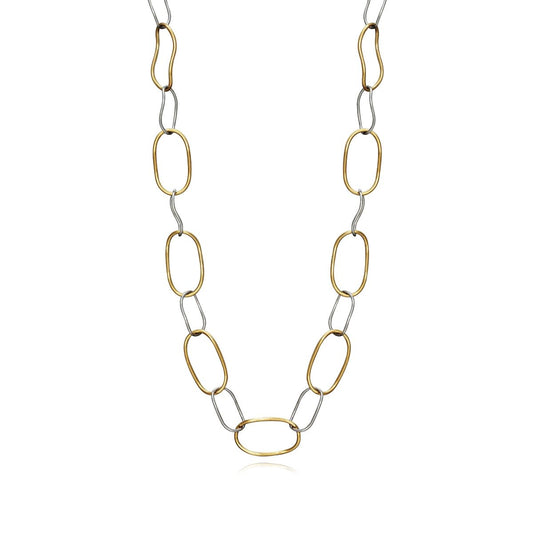 Viceroy ketting met een elegante combinatie van gouden en zilveren schakels.