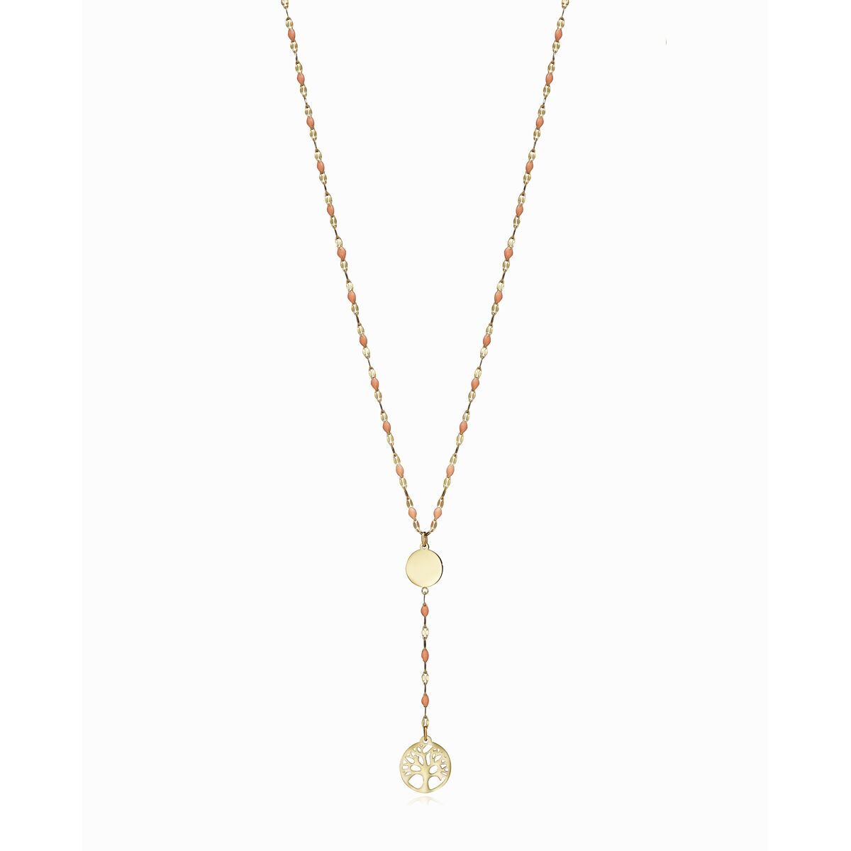 Viceroy damesketting met elegante gouden afwerking en een hangend boompje.