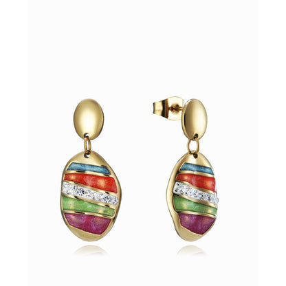 Viceroy oorbellen voor dames in elegante stijl met kleurrijke accenten en zilveren afwerking.