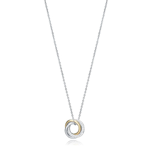 Viceroy dames ketting van sterling zilver met elegante cirkelvormige hanger.