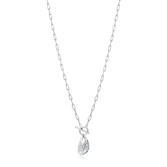 Viceroy damesketting van sterling zilver met een elegant ontwerp en een unieke sluiting.