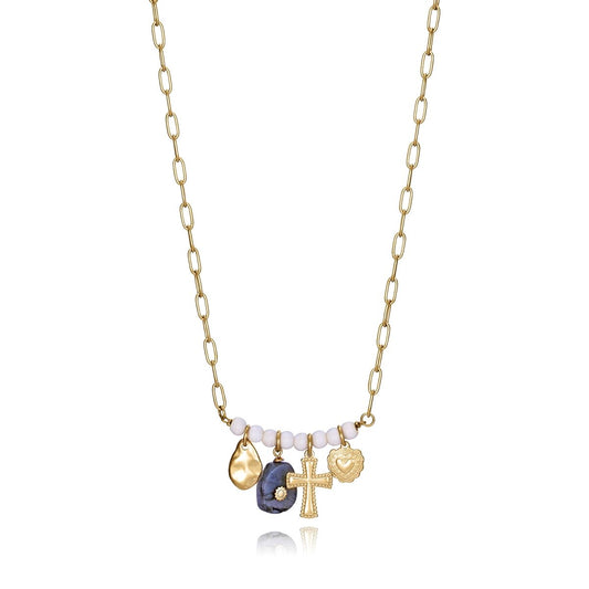 Viceroy ketting met gouden schakels en diverse hangers in elegante stijl.