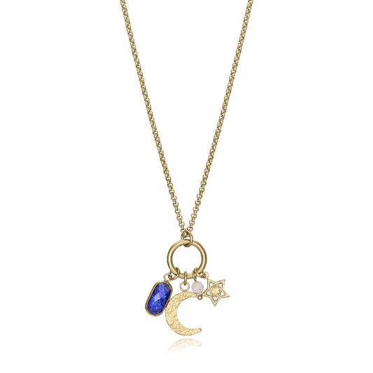 Viceroy ketting met gouden ketting en sterren- en maanbedel, elegant en stijlvol.