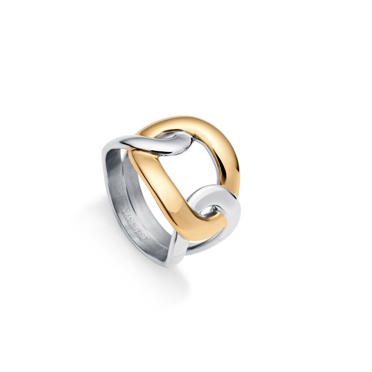 Elegante Viceroy damesring met een luxe ontwerp in goud en zilver.