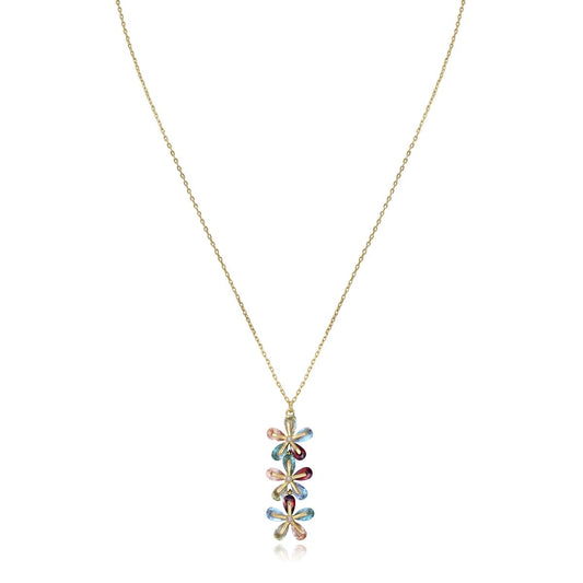 Viceroy ketting voor dames met uniek design in sterling zilver en kleurrijke elementen.