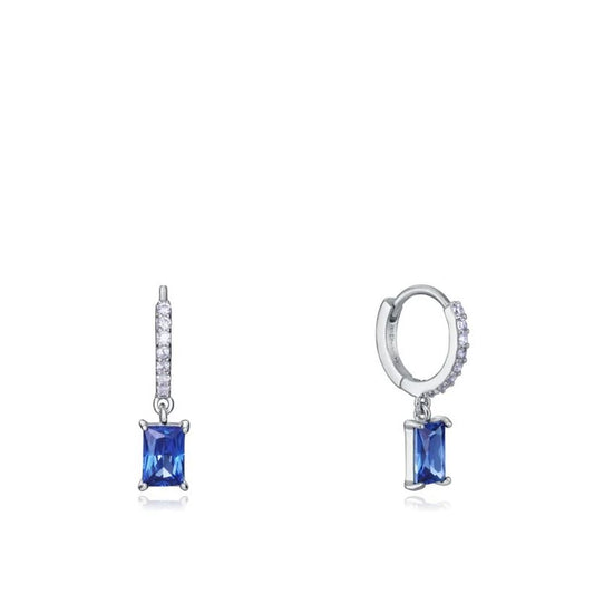 Viceroy oorbellen voor dames van sterling zilver 925 met blauwe stenen en sprankelende details.