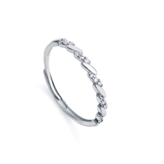 Elegante Viceroy ring voor dames van sterling zilver met sprankelende details.