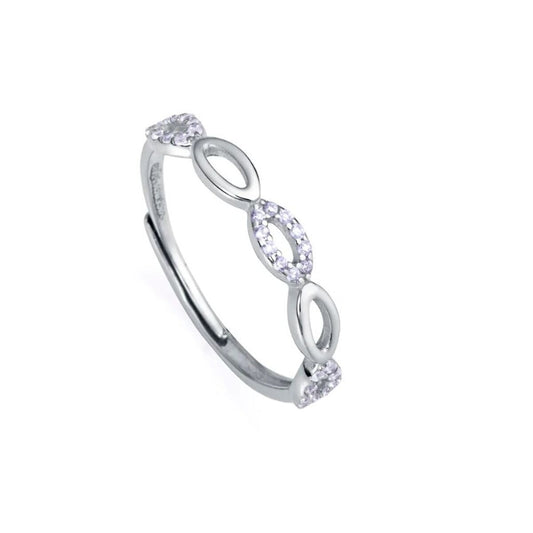 Viceroy ring voor dames van sterling zilver met een tijdloos ontwerp en sprankelende details.