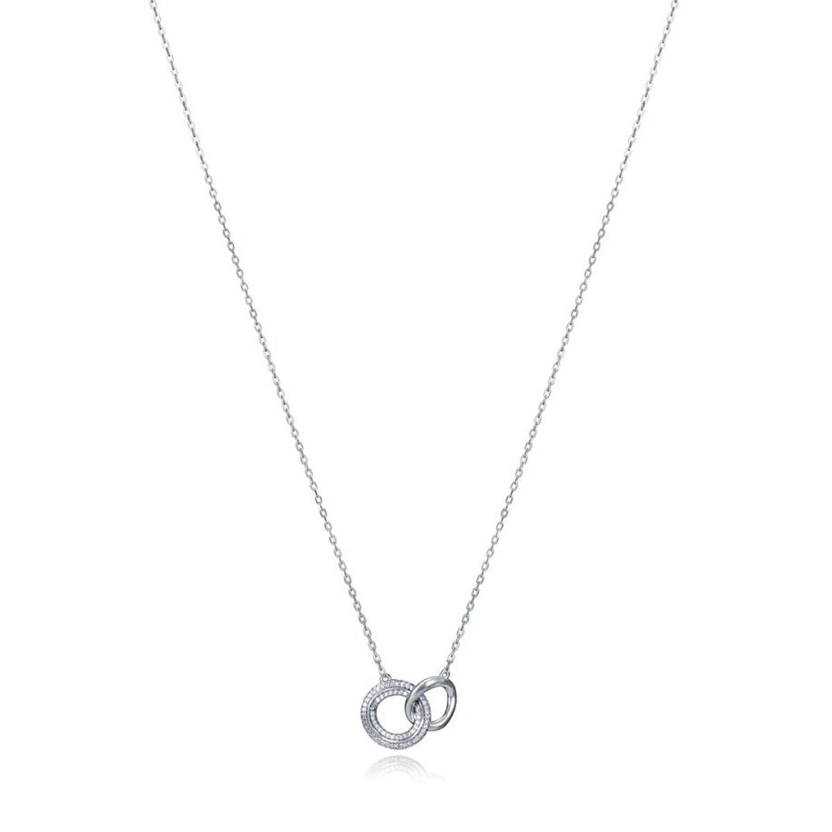 Elegante Viceroy ketting voor dames van sterling zilver met dubbele ring.