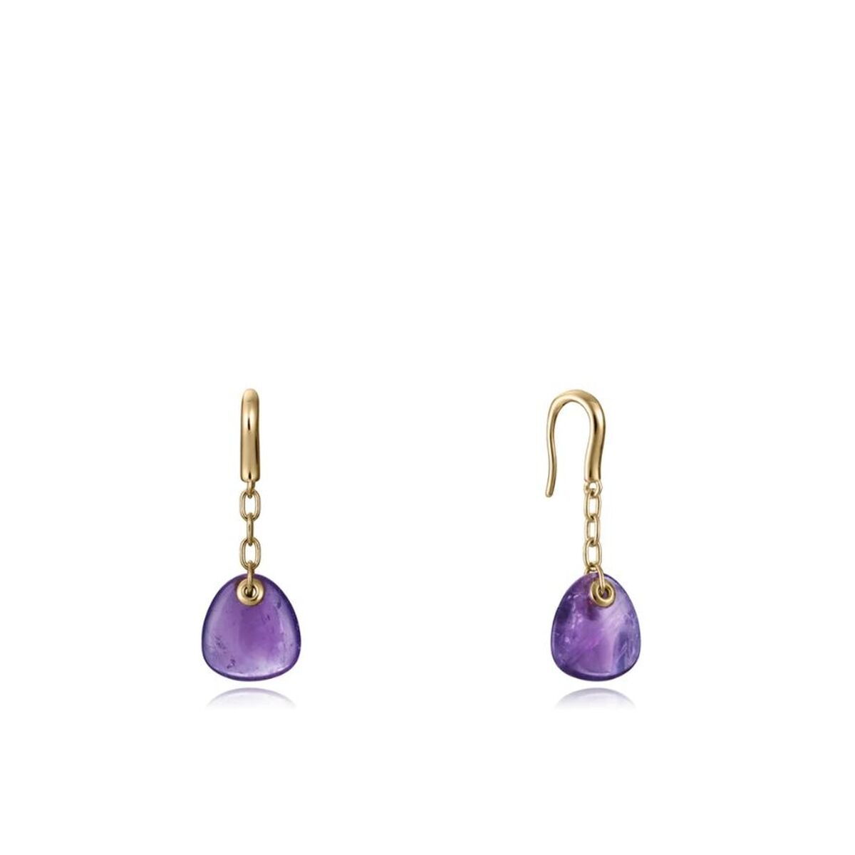 Viceroy oorbellen dames in sterling zilver 925 met elegante paarse hanger.