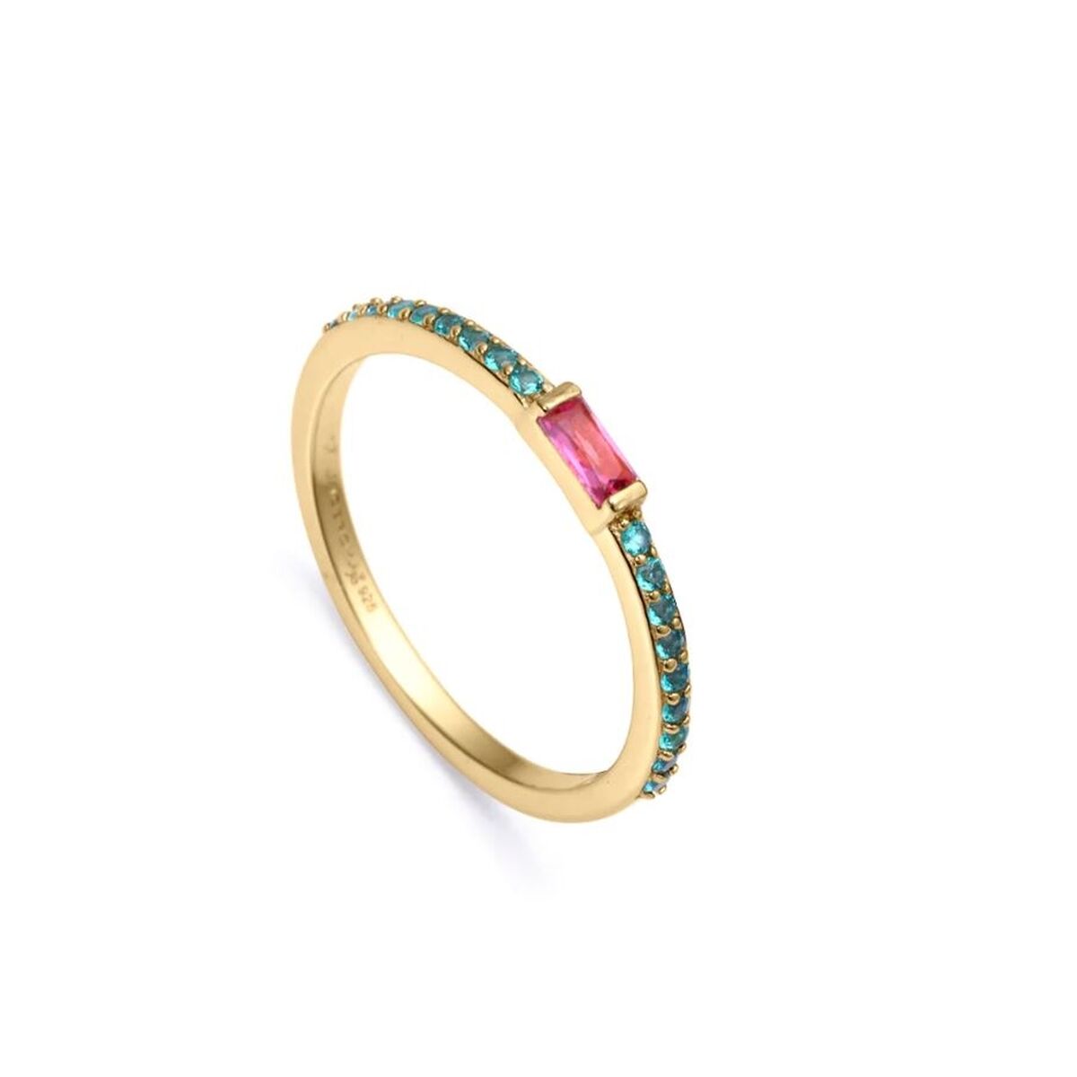 Elegante Viceroy ring voor dames van sterling zilver met kleurrijke stenen.