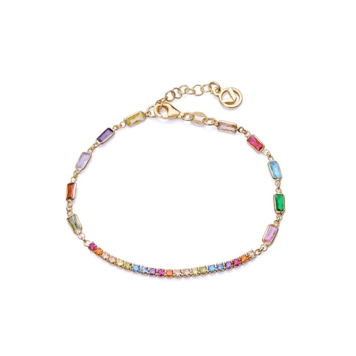 Viceroy dames armband in zilver met kleurrijke stenen, elegant en tijdloos ontwerp.
