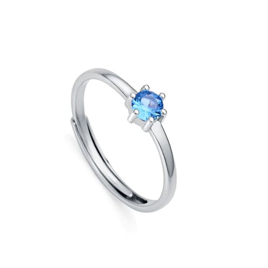 Viceroy ring dames in sterling zilver met een elegante blauwe steen.