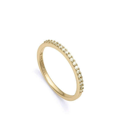 Viceroy ring voor dames van sterling zilver met elegante steentjes in een tijdloos ontwerp.
